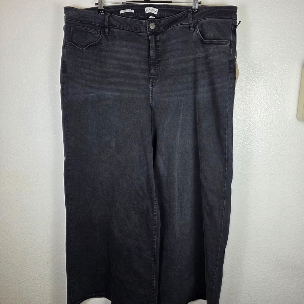 Ava &. Viv Black Wide-Leg Women’s Jeans